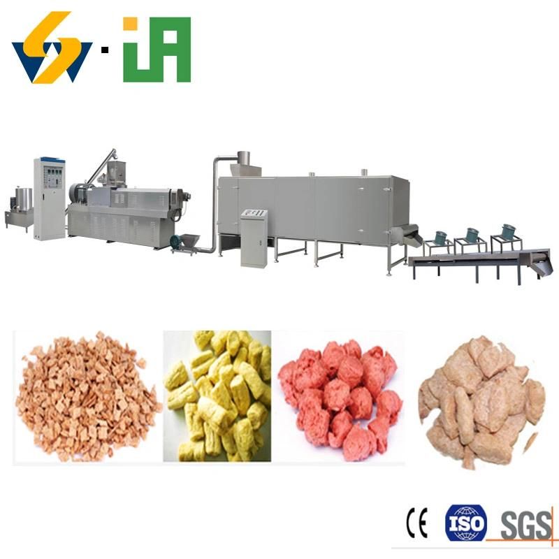 Automatic Soy Protein Textured Making Machinery Soya Protein Processing Machine