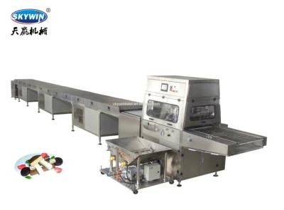 Skywin Chocolate Enrobing and Coating Machine for Cookie Biscuit Snack Wafer