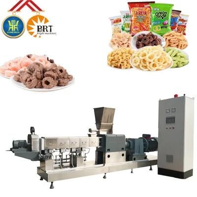 China Machine Cheese Curls Bulking Machinery Puffed Corn Chips Processing Making ...