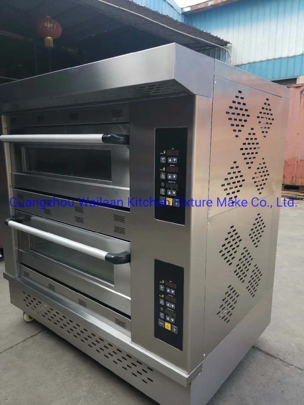 Luxury Automatic Electric 3 Deck 9 Trays Bakery Oven for Bread Pizza Cake Maker Machines