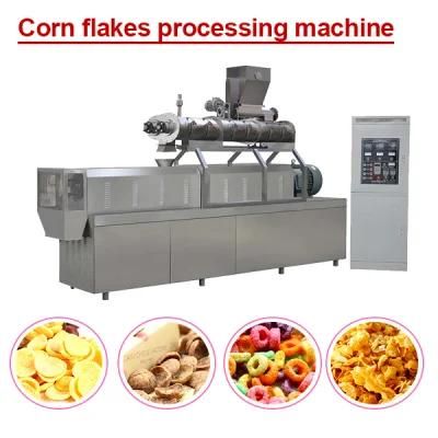 Breakfast Cereal Extruder Corn Flakes Snack Food Making Machine Processing Production Line
