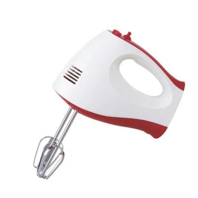 100W Plastic Housing Kitchen 5 Speeds Hand Mixer