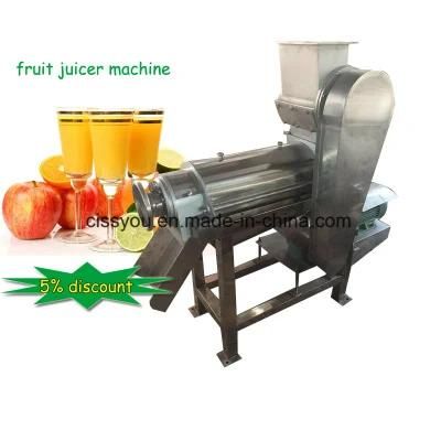 China Stainless Steel Fruit Juicer Carrot Juice Making Extruder Machine