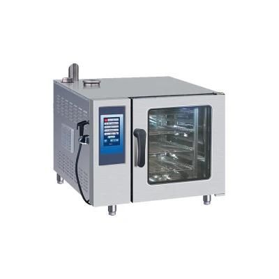Electric Touch-Screen Combi Steamer 6 Trays, Commercial Combi Oven
