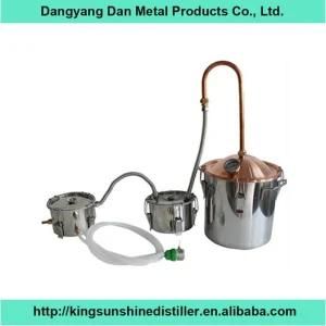 10L/3gal Copper Lid Stainless Distiller Premium Essential Oil Distillation Unit