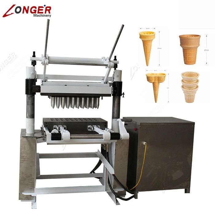 Machine for Waffle Cup Making Ice Cream Cone Video