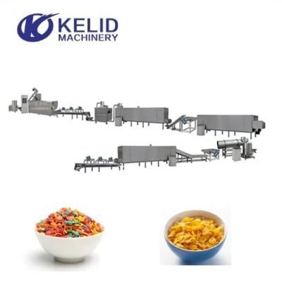 Crispy Corn Flakes Breakfast Cereal Production Line