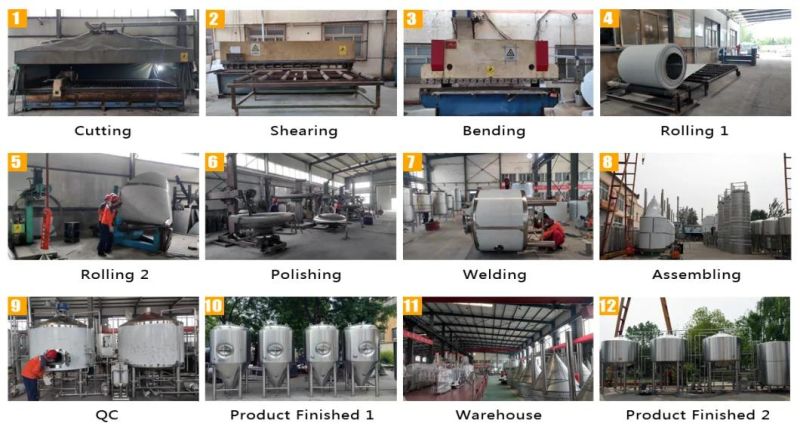 800L Beer Brewing Equipment Beer Fermenting Equipment