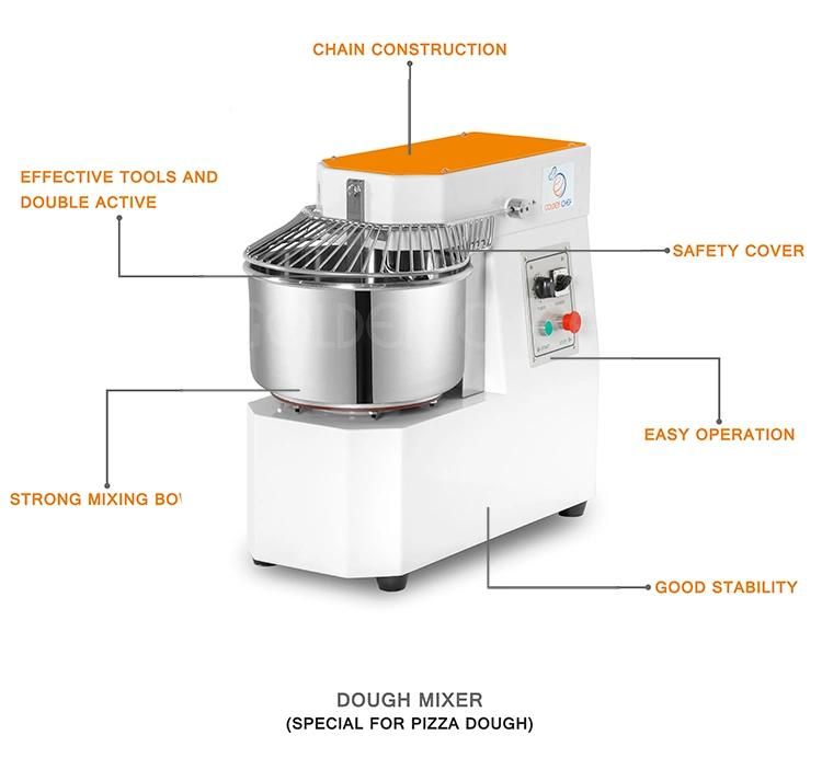 Chinese Manufacturer Pizza Spiral Mixer Automatic Mixer Pasta Maker 30L 12kg Pizza Dough Mixer