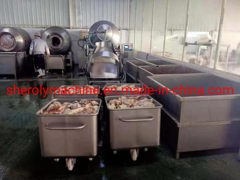 Custom 304 Food Cart Trolley Meat Skip Car Meat Processing Machine