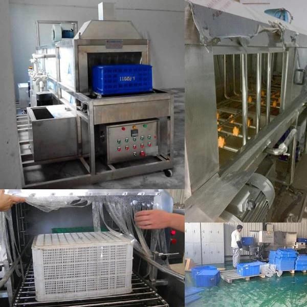 Electric Tray Washing Machinery Bin Washing Machine