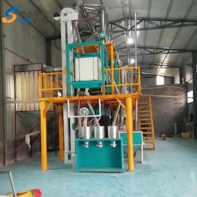40-50t Maize Milling Machine Industrial Corn Flour Processing Plant Price