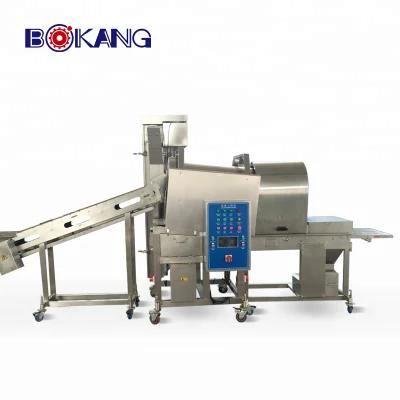 Commercial Hamburger Patty Preduster Continuous Fillet Coating Machine