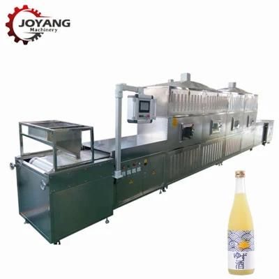 Tunnel Belt Fruit Wine Drinks Micorwave Sterilizing Equipment