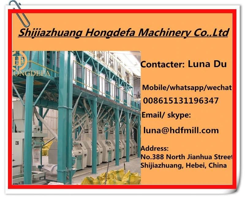 High Quality 80t Wheat Milling Machine Wheat Flour Production Plant