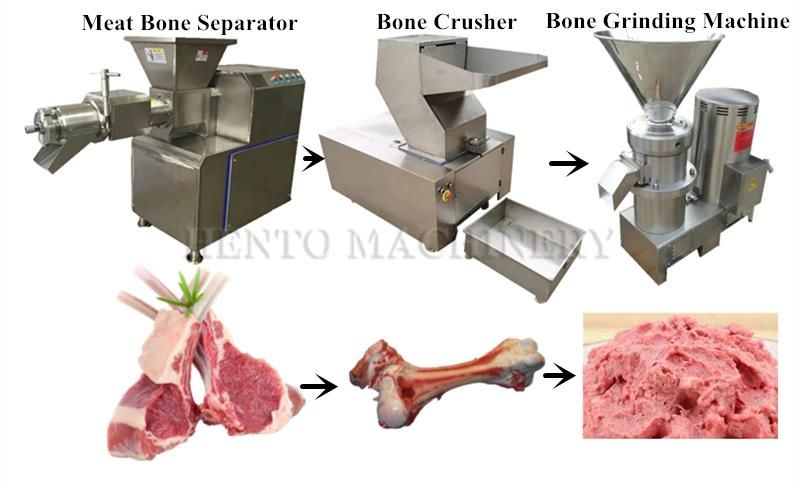 Electric Beef Meat Bone Separator / Bone Mud Paste Production Line