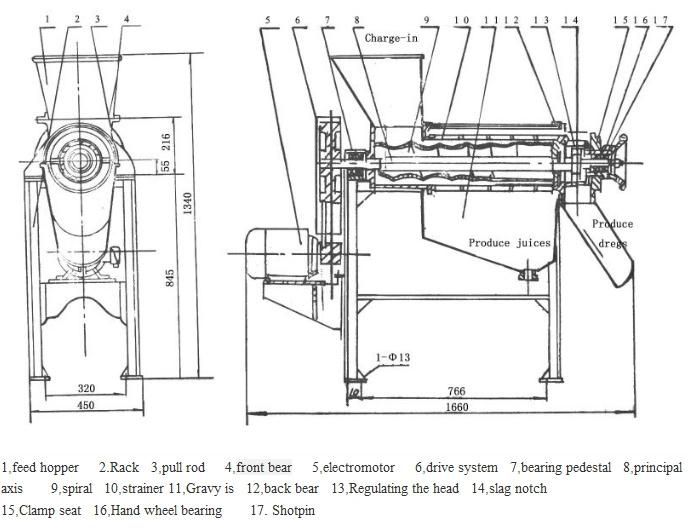 Industrial Commercial Fruit Juicer / Juice Extractor / Orange Juicer