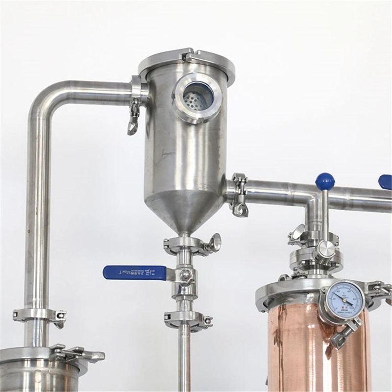 Red Copper Distillation Column Still for Gin Vodka Multi-Spirits Wine