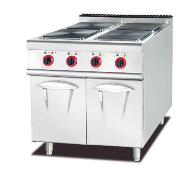 Electric 4-Plate Range with Cabinet Square Plate (LUR-881)