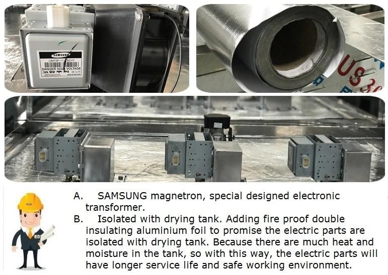 Microwave Superworm Cricket Yellow Mealworm Drying Sterilizing Machine