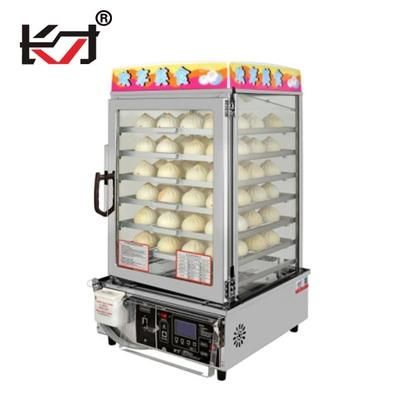 Sgm-7I Electric Table Top Glass Display Large Food Steamer Machine for Dim Sum Food