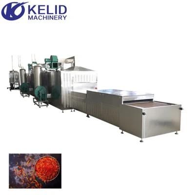 70kw Industrial Microwave Herbal Dehydrator Lily Saffron Drying Machine
