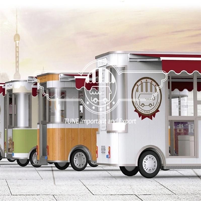 Electric Fast Food Truck Equipment Hot Dog Vending Cart Ice Cream Push Cart