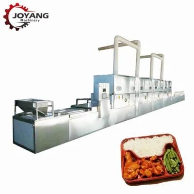 Tunnel Belt Type Box Lunch Microwave Heating Machine