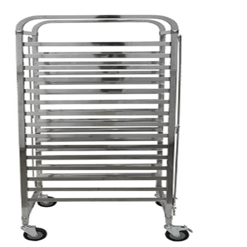 OEM 15, 16, 18 Tiers Stainless Steel Bakery Bread Cooler Trolley Tray Rack Trolley Bread Tray Shelf Rack Wholesale