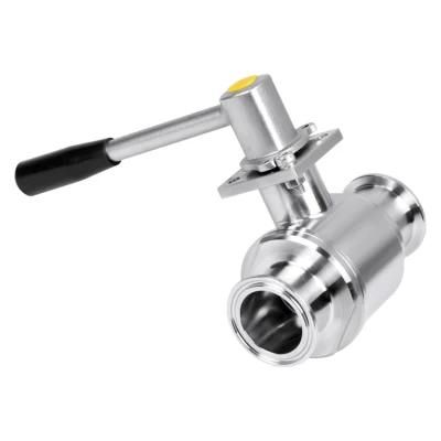 Donjoy Sanitary Direct Cross Ball Valve with Manual Handle