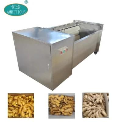 Carrots Sweet Potato Ginger Cassava Cleaning Peeling Machine