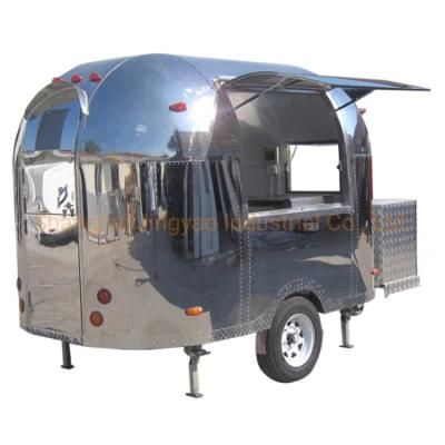 Outdoor Mobile Hot Dog Fast Food Truck Food Trailers United States Standards Food Vending ...