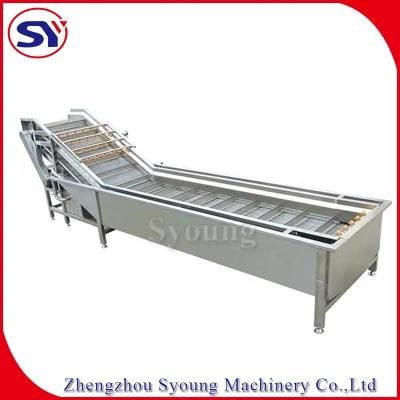 Large Capacity Stainless Steel Belt Fruit Vegetable Washing Machine