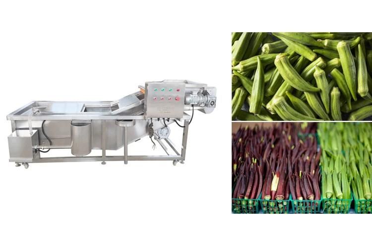 Water Spray Vegetables Washing Machine Water Jet Okra Bubble Washer
