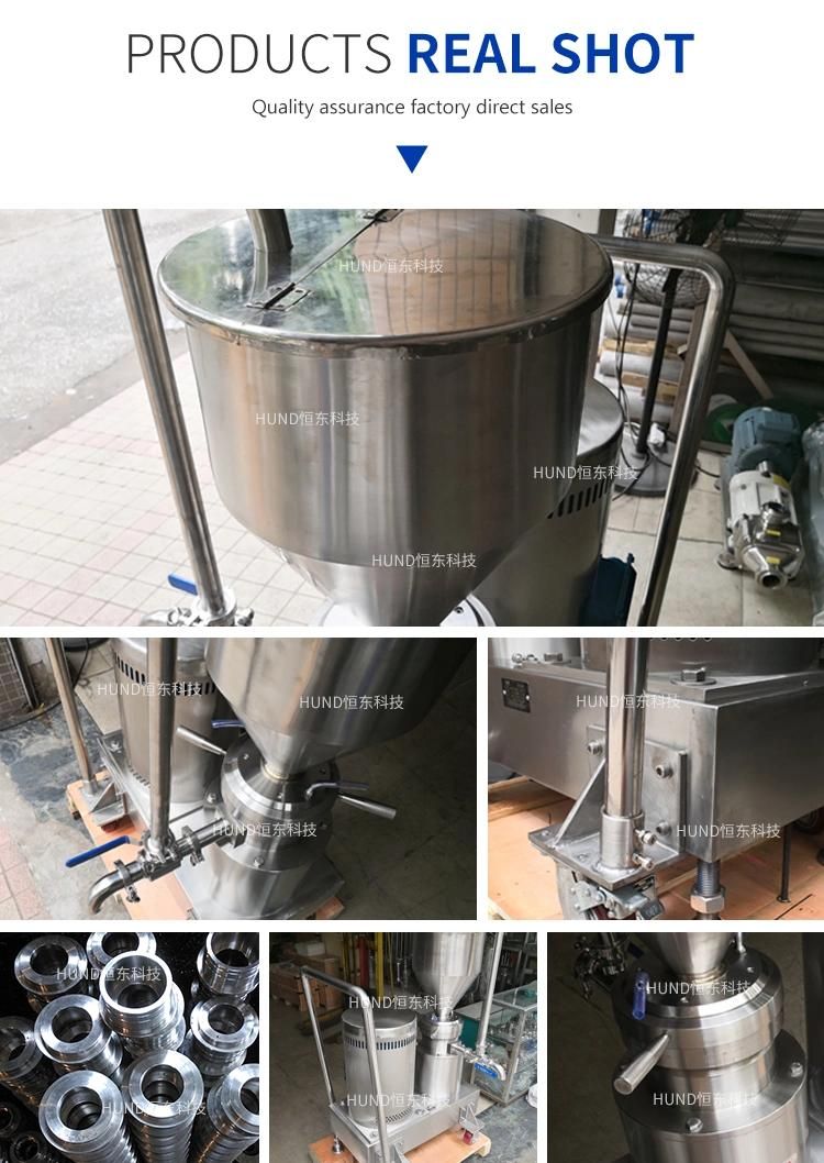 Tomato Sauce Ketchup Paste Making Grinding Colloid Mill Machine with Trolley and Wheels