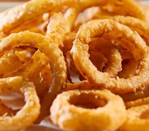 Restaurant Diesel Burner Fryer Automatic Onion Rings Frying Machine