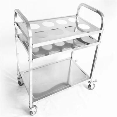 High Quality Stainless Steel Removable Trolly with Four Wheels