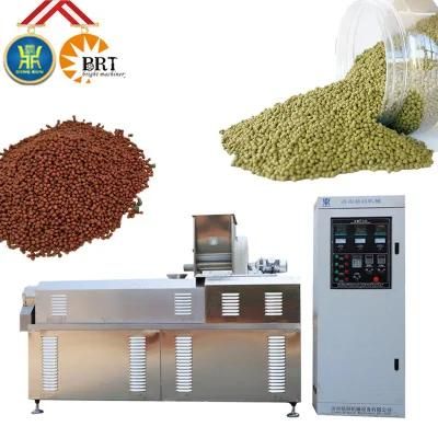 Popular Industrial Double-Screw Floating Aquafeed Feed Fodder Pellet Fish Food Production ...