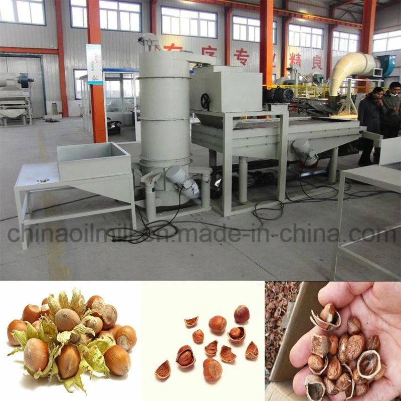 Automatic Hazelnut Processing Cracking Cracker Hazelnut Shelling Machine