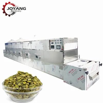 Industry Microwave Pumpkin Seeds Nuts Curing Drying Machine with PLC Control