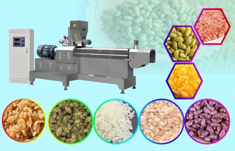 Top Quality Artificial Rice Production Line Automatic Extruded Fortified Rice Milling Plant Processing Line for Sale
