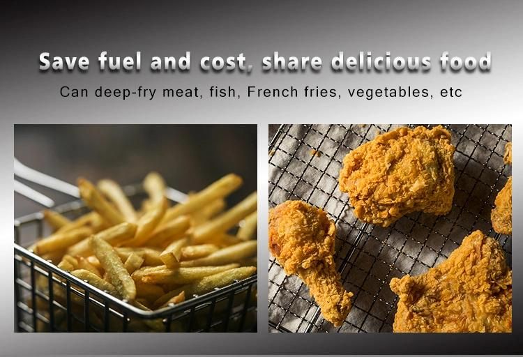 Shuangchi Manufacturer Commercial Free Standing Gas Deep Fat French Fries Chicken Fish Chips Fryer in Stainless Steel Fryer Machine Fast Food Equipment