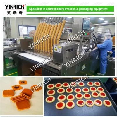 Jam Filled Biscuits Food Machinery Manufacturer in China Marcarons Production Line ...