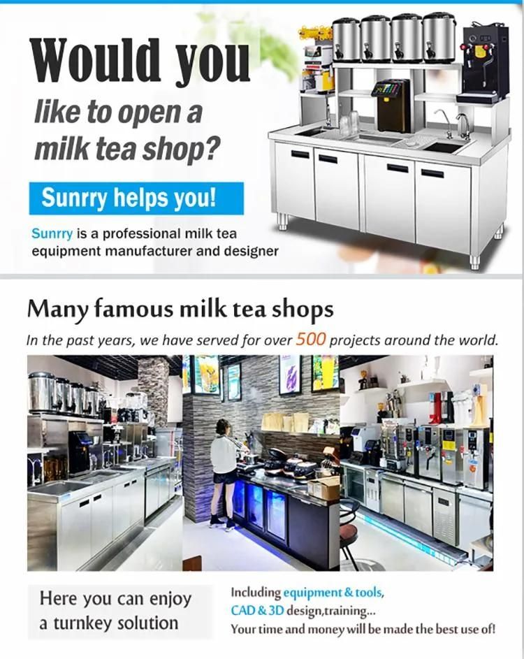 Free 3D Design Juice Bar Equipment Juice Smoothie Bar Kiosk Milk Tea Shop Design Bubble Tea Equipments Bubble Tea Kiosk Bar