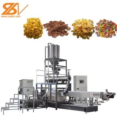 Automatic Industrial Sugar Coated Corn Flakes Breakfast Cereals Machine