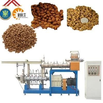 Double Screw Pet Dog Food Pellet Animal Feed Production Line Making Extruder Machinery