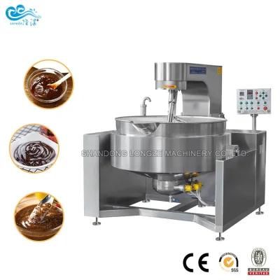 200 Liter Big Automatic Industrial Cocoa Paste Tilting Cooking Jacketed Kettle
