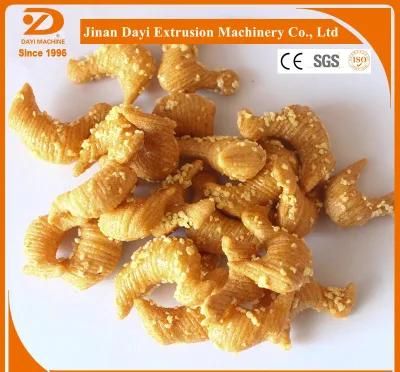 Extruded Fried Snack Food Machinery Wheat Flour Crispy Chips Making Production Line