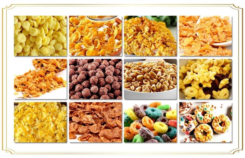 Kelloggs Choco Breakfast Cereal Extruder Complete Line Cereals Corn Flakes Machine