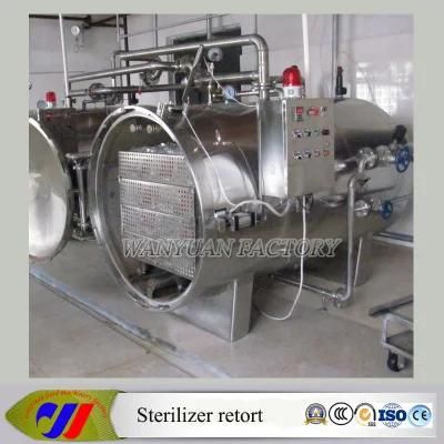 Counter Pressure Steam Sterilizer for Canned Food PLC Control